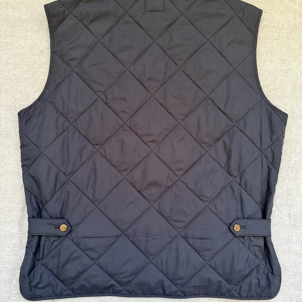 J.Crew Men's Walker Vest Quilted Navy/Camel Size L